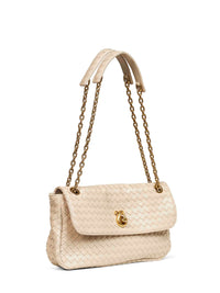 Bottega Veneta Women Ecru Madison Shoulder Bag