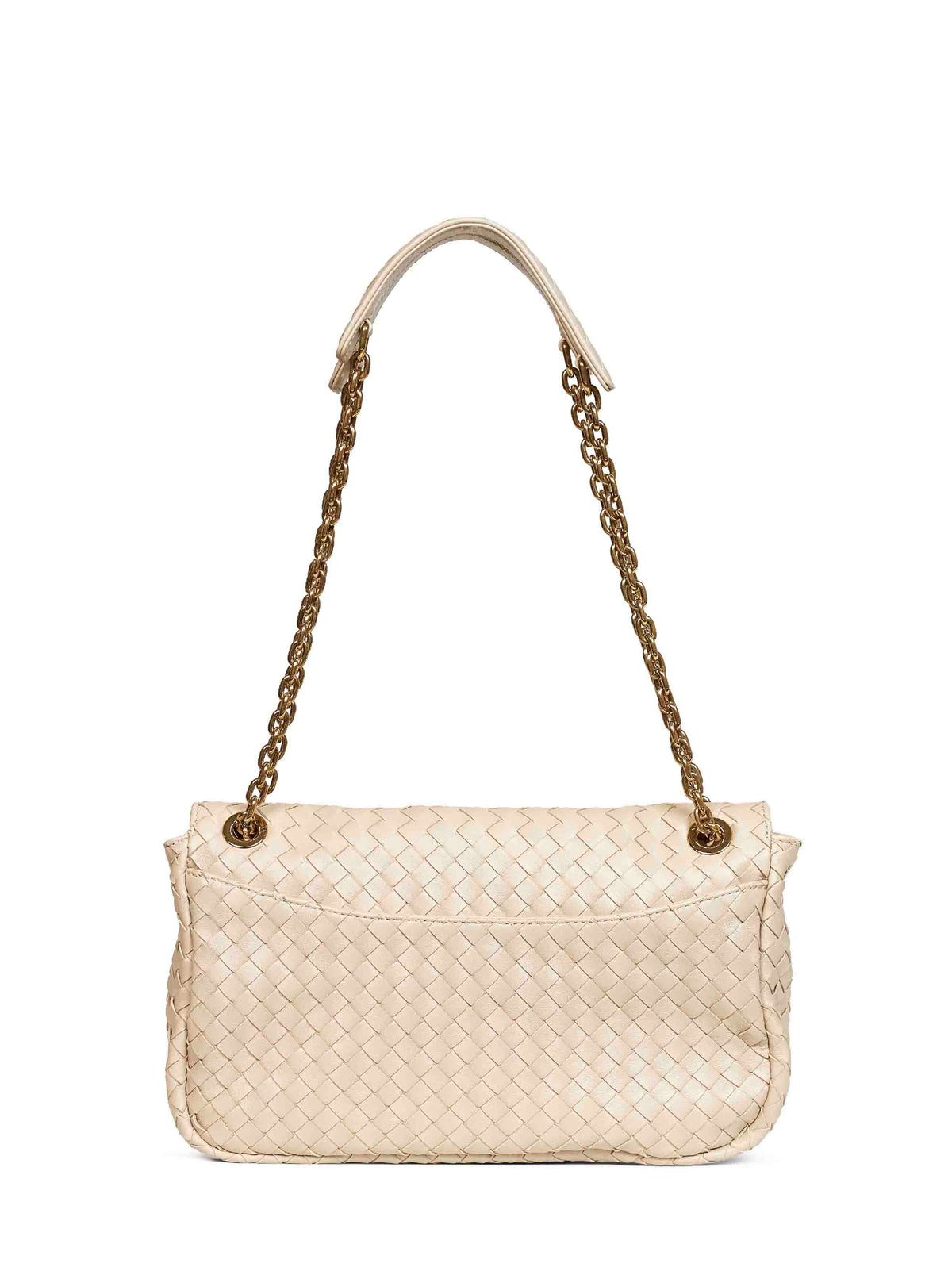Bottega Veneta Women Ecru Madison Shoulder Bag