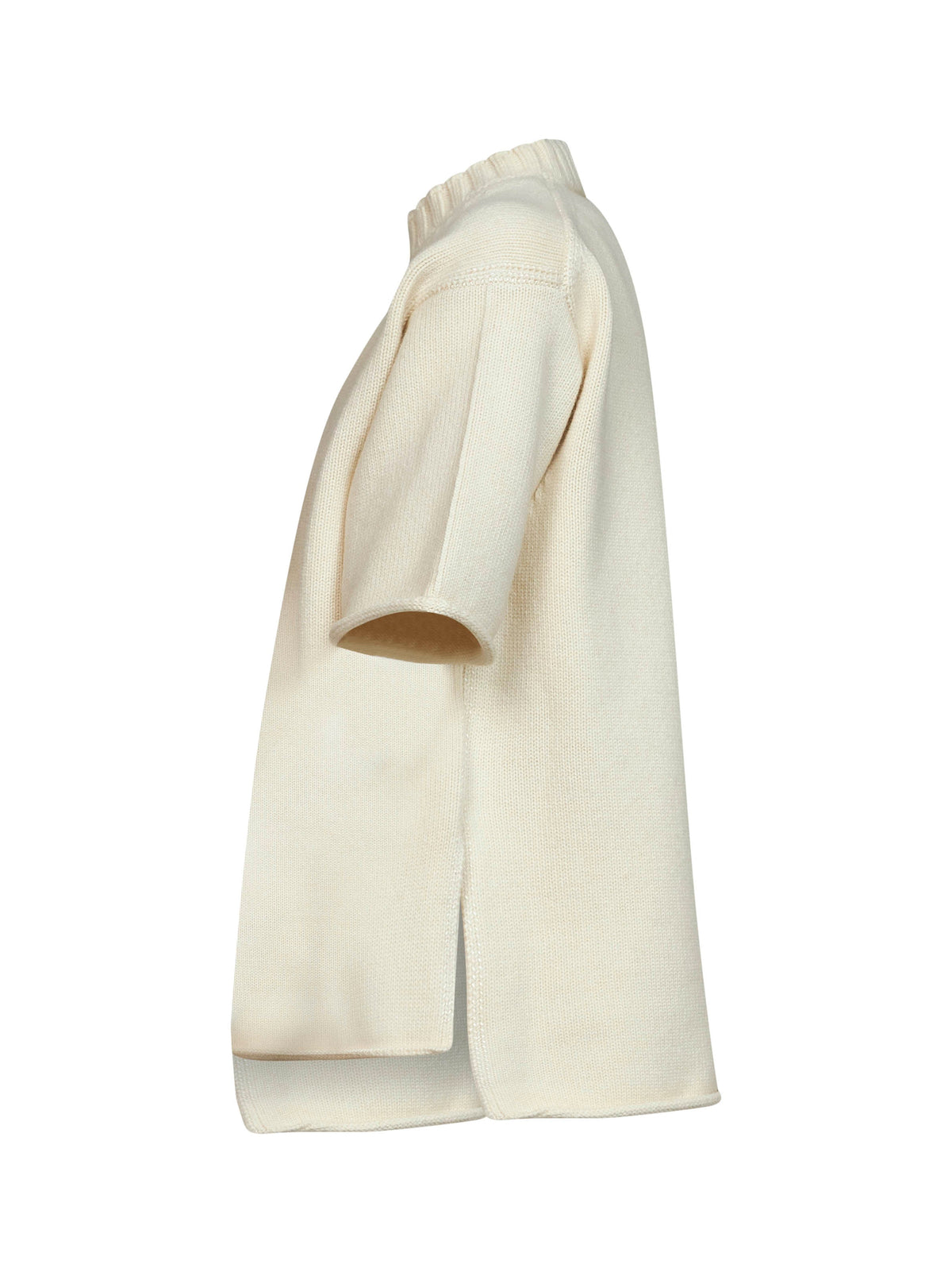Bottega Veneta Women Rice Wool And Cashmere Blend Knit T-Shirt