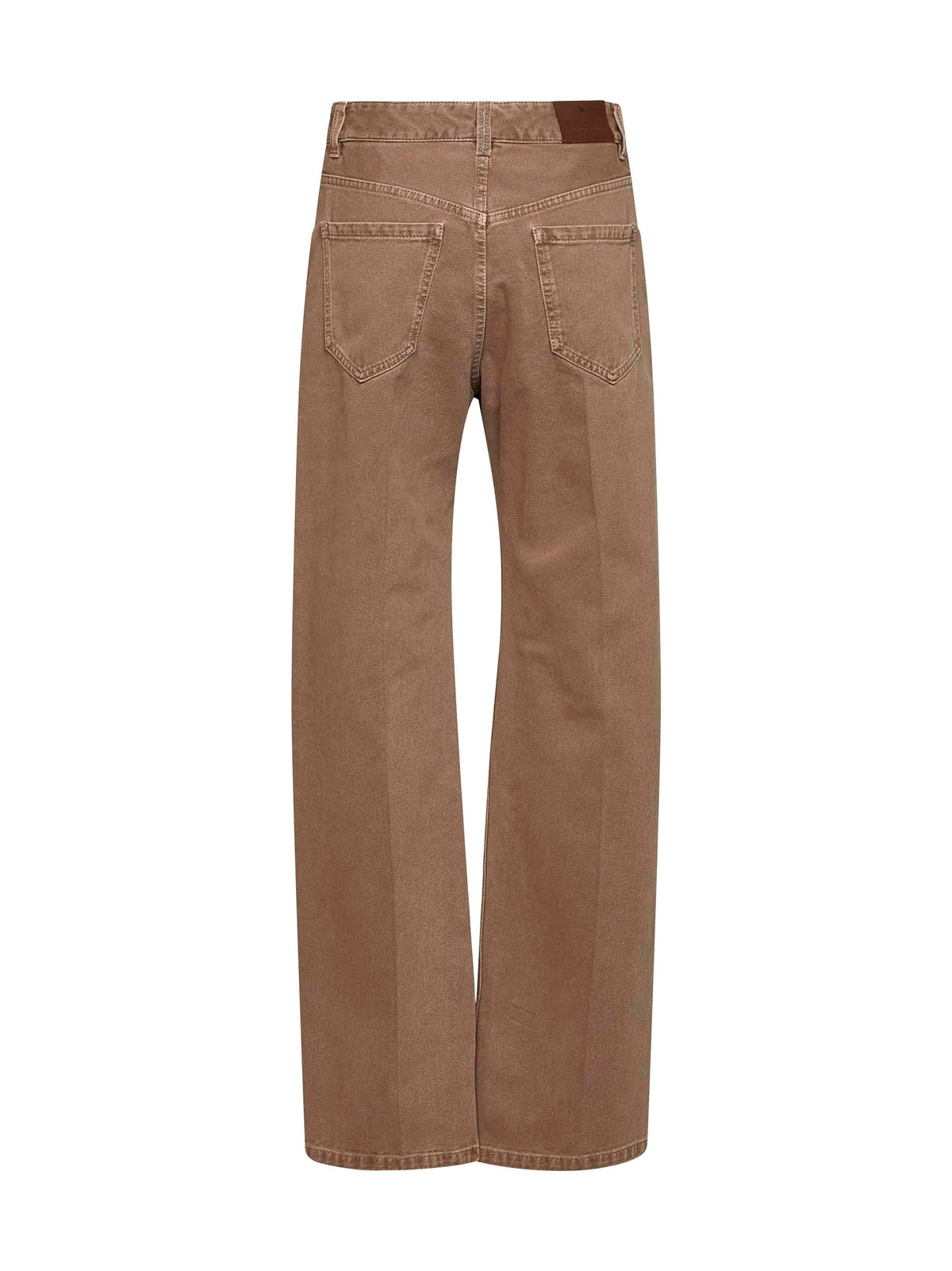 Brunello Cucinelli Women Warm Amber Dyed Denim Contemporary Loose Jeans