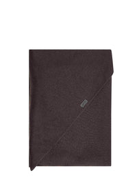 Brunello Cucinelli Women Coffee Cashmere Large Scarf With Monili