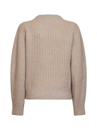 Brunello Cucinelli Women Beige Sparkling & Dazzling Sweater