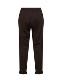 Brunello Cucinelli Women Brown Shiny Pocket Detail Trousers