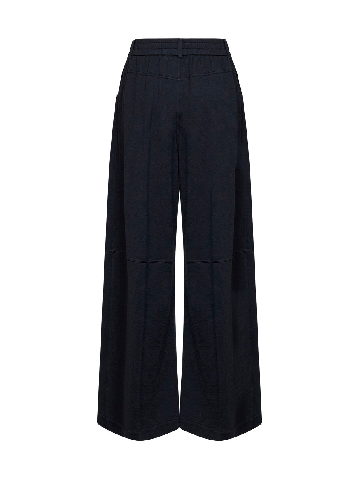 Brunello Cucinelli Women Cobalt Blue Cotton And Silk Interlock Track Pants