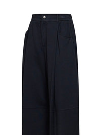 Brunello Cucinelli Women Cobalt Blue Cotton And Silk Interlock Track Pants
