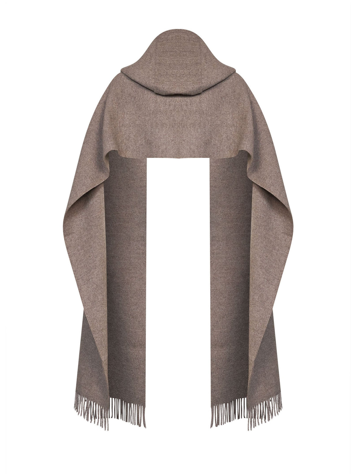 Brunello Cucinelli Women Cool Brown Knit Hooded Scarf