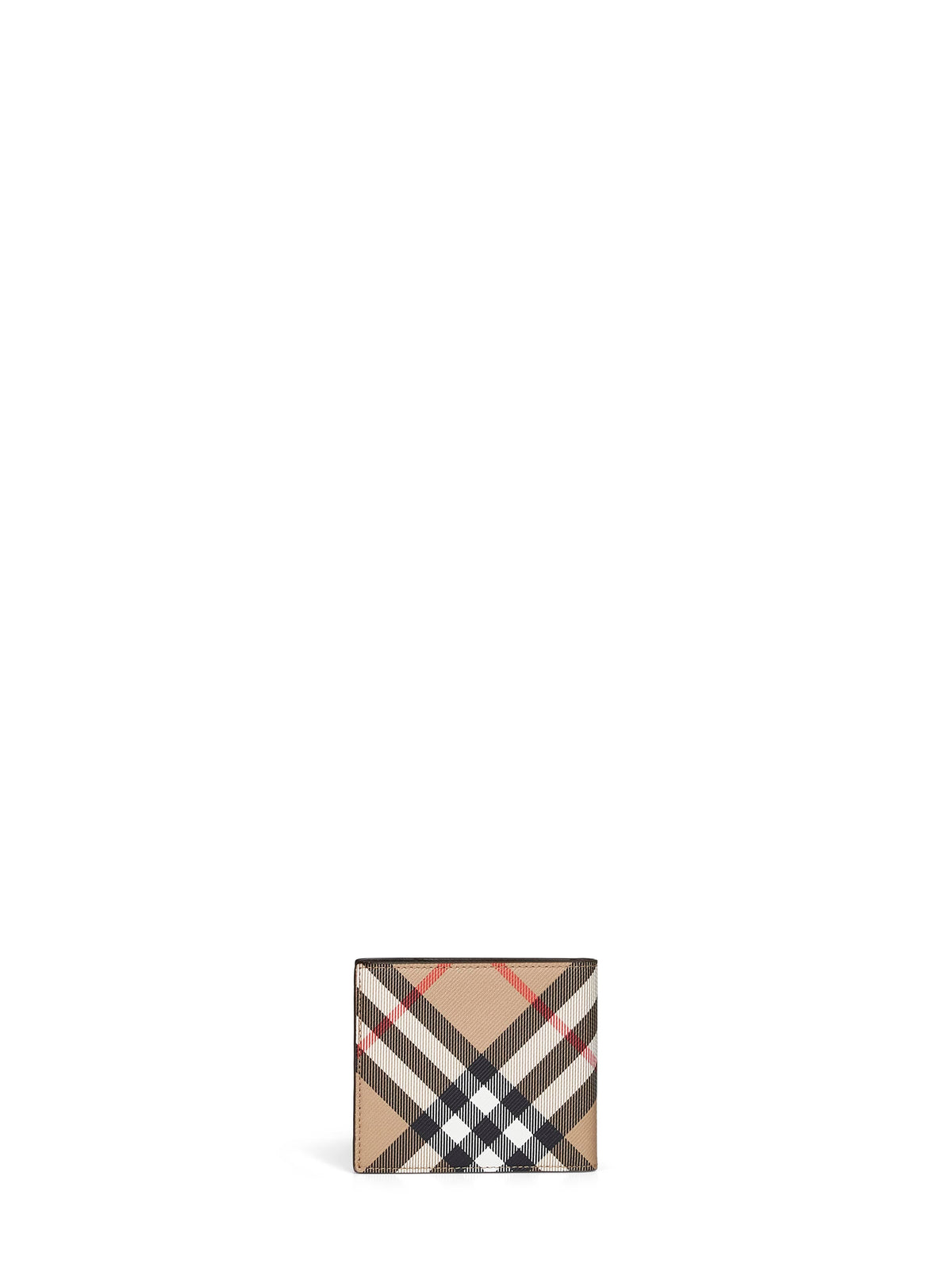 Burberry Men Sand Beige Check Bi-Fold Wallet