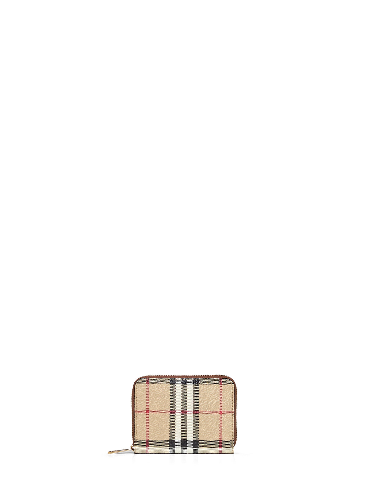 Burberry Women Archive Beige Check Zipped Small Wallet