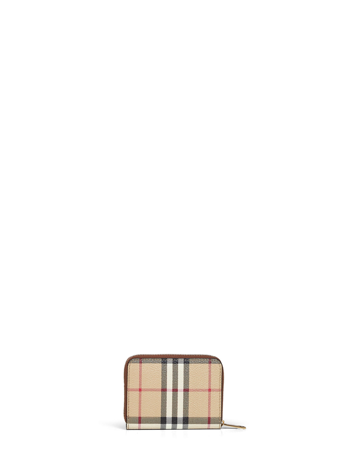 Burberry Women Archive Beige Check Zipped Small Wallet