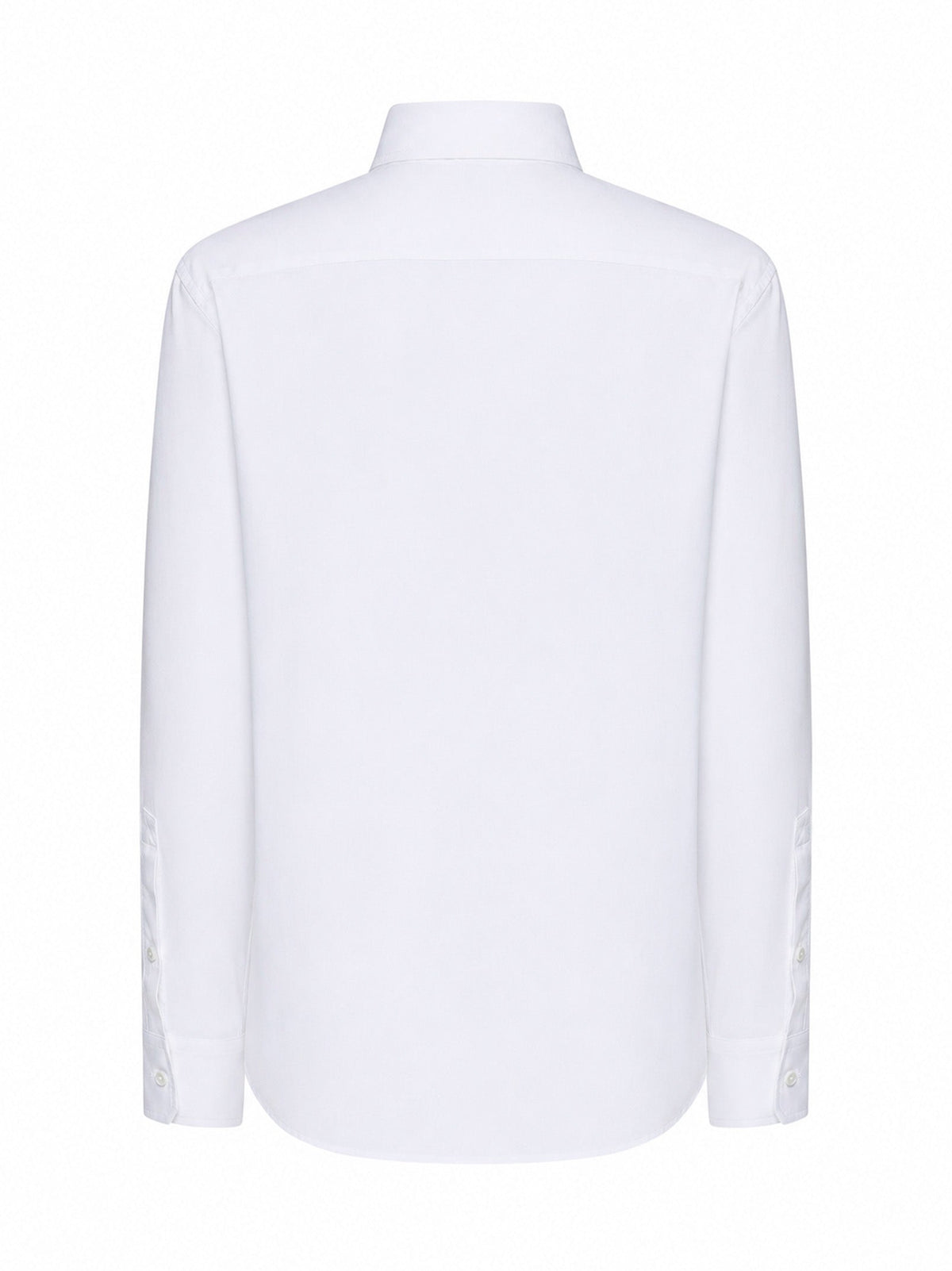 Burberry Women White Cotton Poplin Shirt With Ekd Embroidery