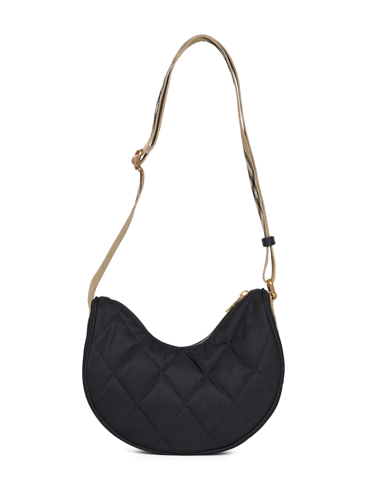 Burberry Women Black Horseshoe Crossbody Bag