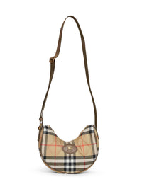 Burberry Women Sand Beige Horseshoe Crossbody Bag