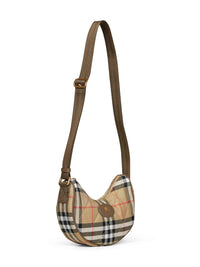 Burberry Women Sand Beige Horseshoe Crossbody Bag