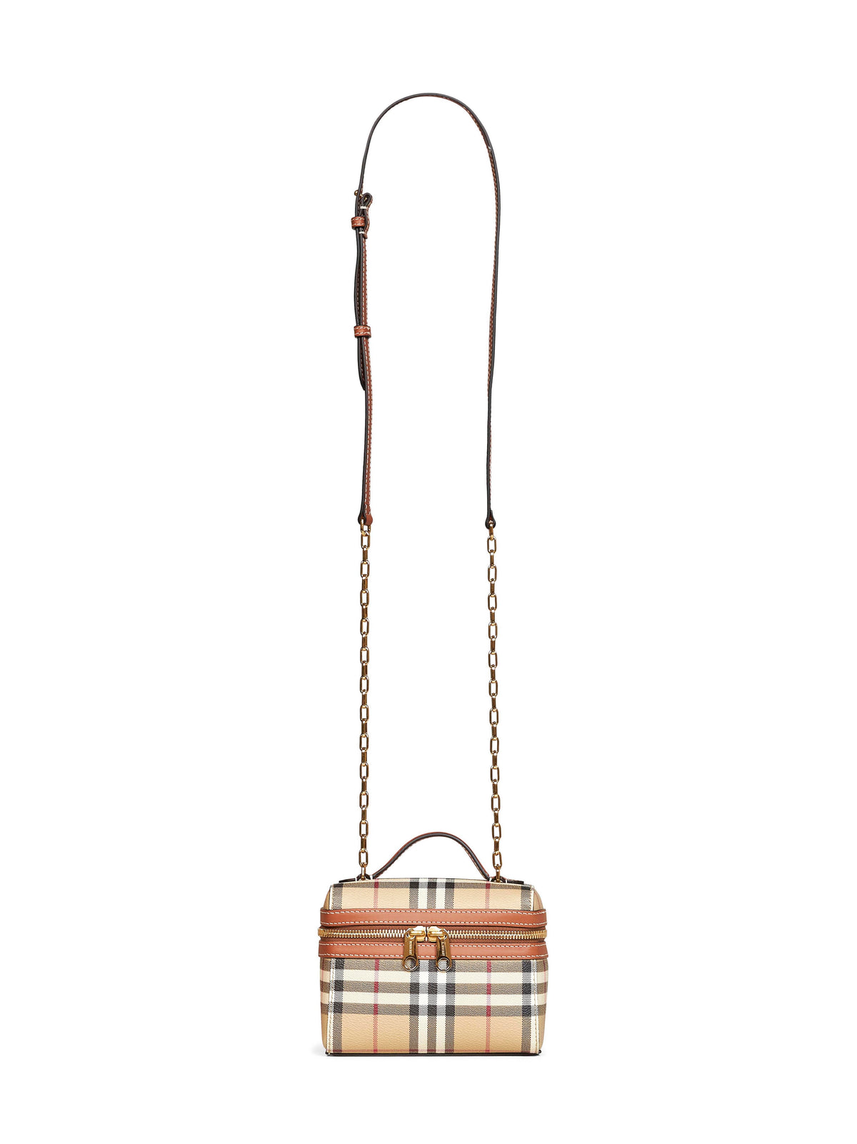Burberry Women Beige Vanity Mini Check <Br/>