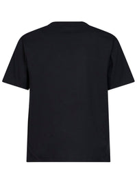 Burberry Men Black Cotton Knight Stamp Check T-Shirt
