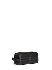 Burberry Men Iron Grey City Check Travel Case