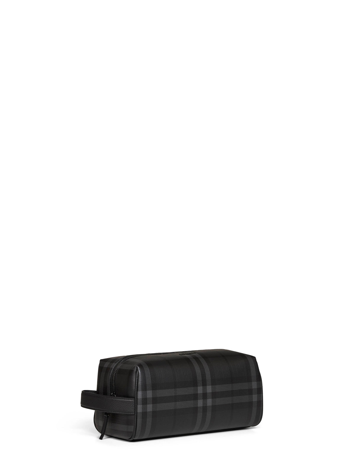Burberry Men Iron Grey City Check Travel Case