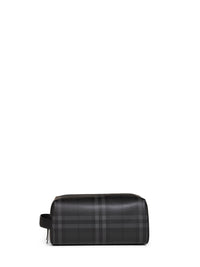 Burberry Men Iron Grey City Check Travel Case