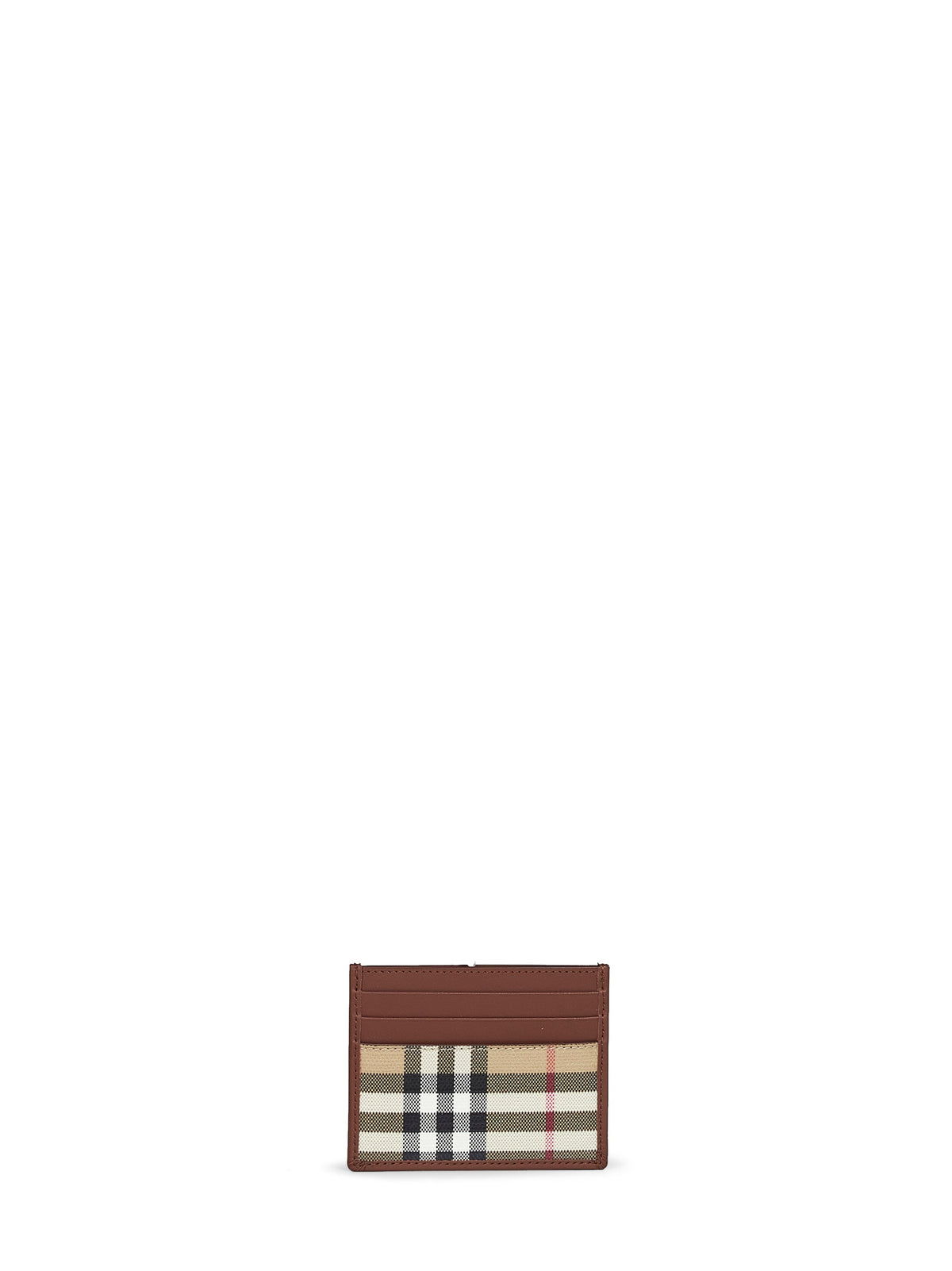Burberry Men Archive Beige Check Credit Card Holder