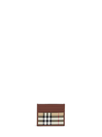 Burberry Men Archive Beige Check Credit Card Holder