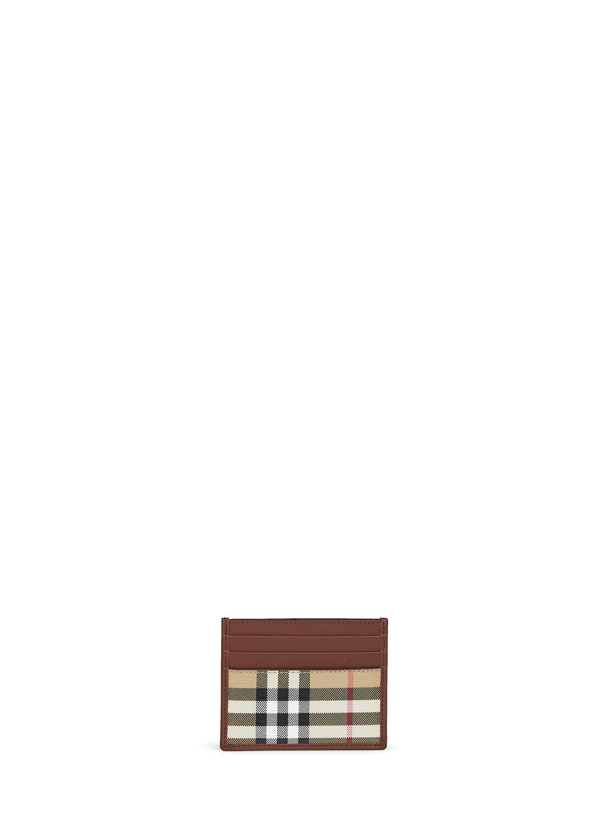 Burberry Men Archive Beige Check Credit Card Holder
