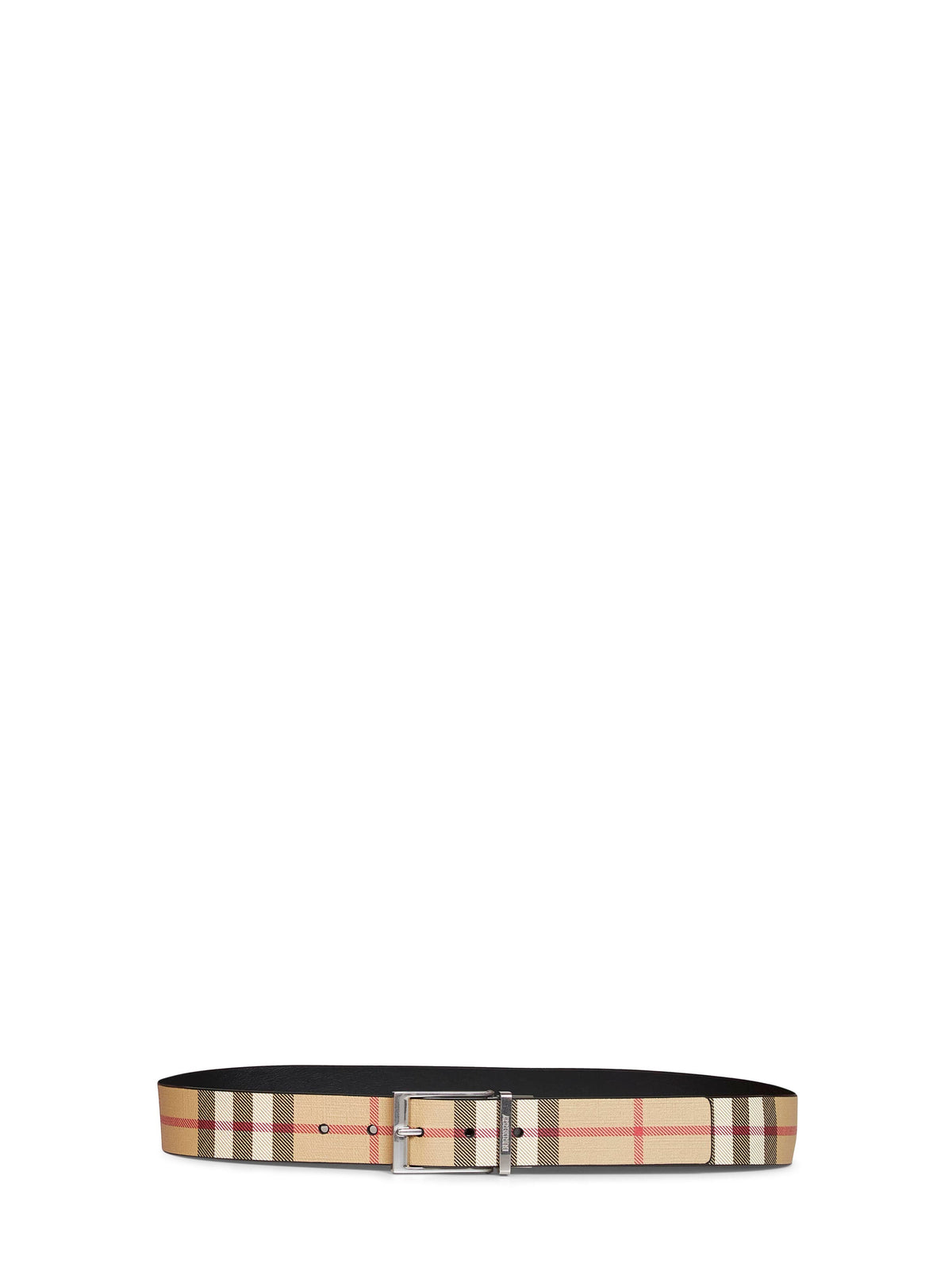 Burberry Men Archive Beige And Black Check Reversible Belt
