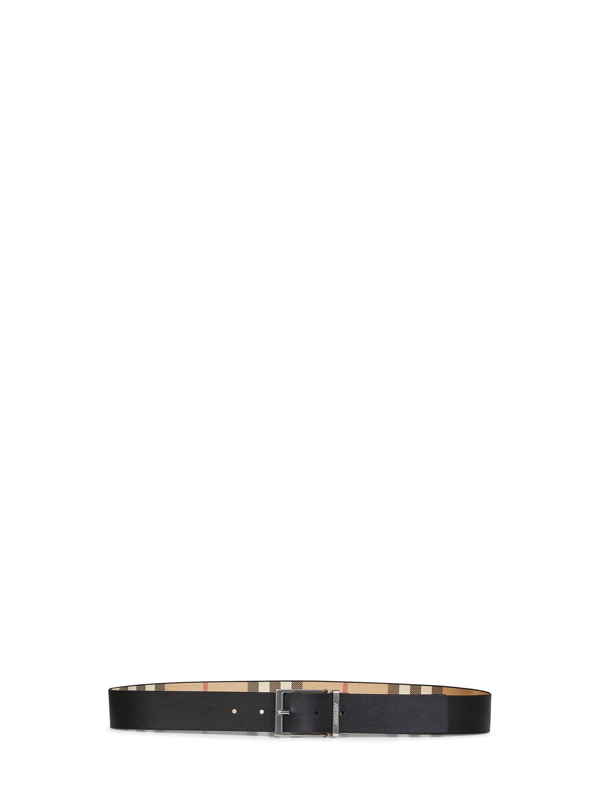 Burberry Men Archive Beige And Black Check Reversible Belt