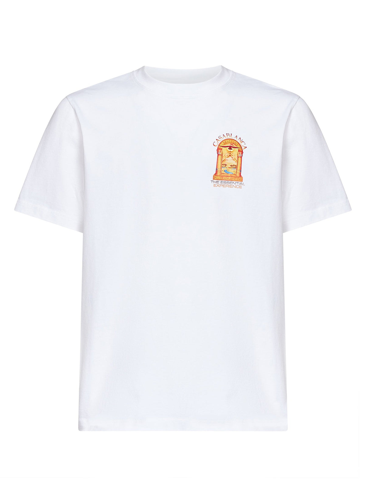 Casablanca Men White Jersey Hermons Mirage Arch Printed T-Shirt