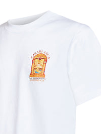 Casablanca Men White Jersey Hermons Mirage Arch Printed T-Shirt