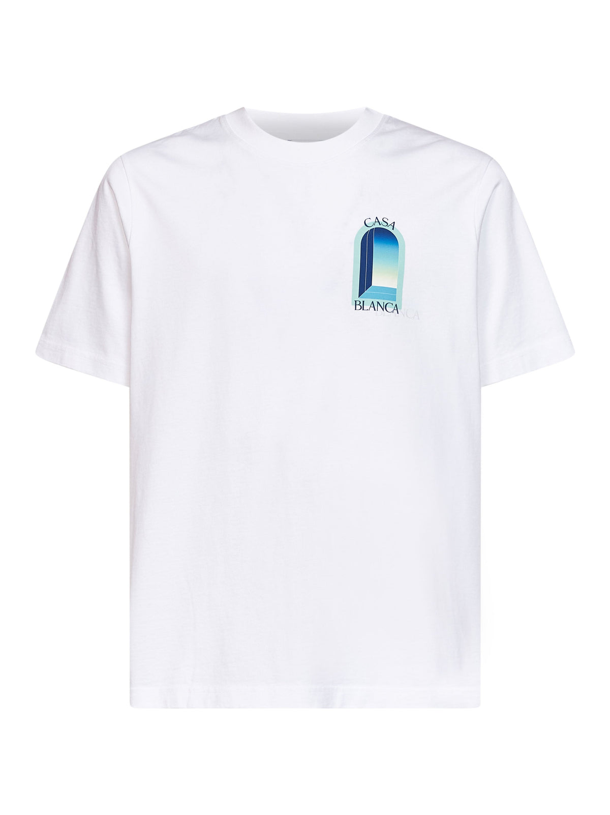 Casablanca Men White Cotton Jersey Gradient L'arche T-Shirt