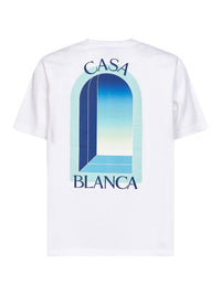 Casablanca Men White Cotton Jersey Gradient L'arche T-Shirt