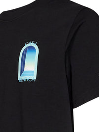 Casablanca Men Black Cotton Jersey Gradient L'arche T-Shirt