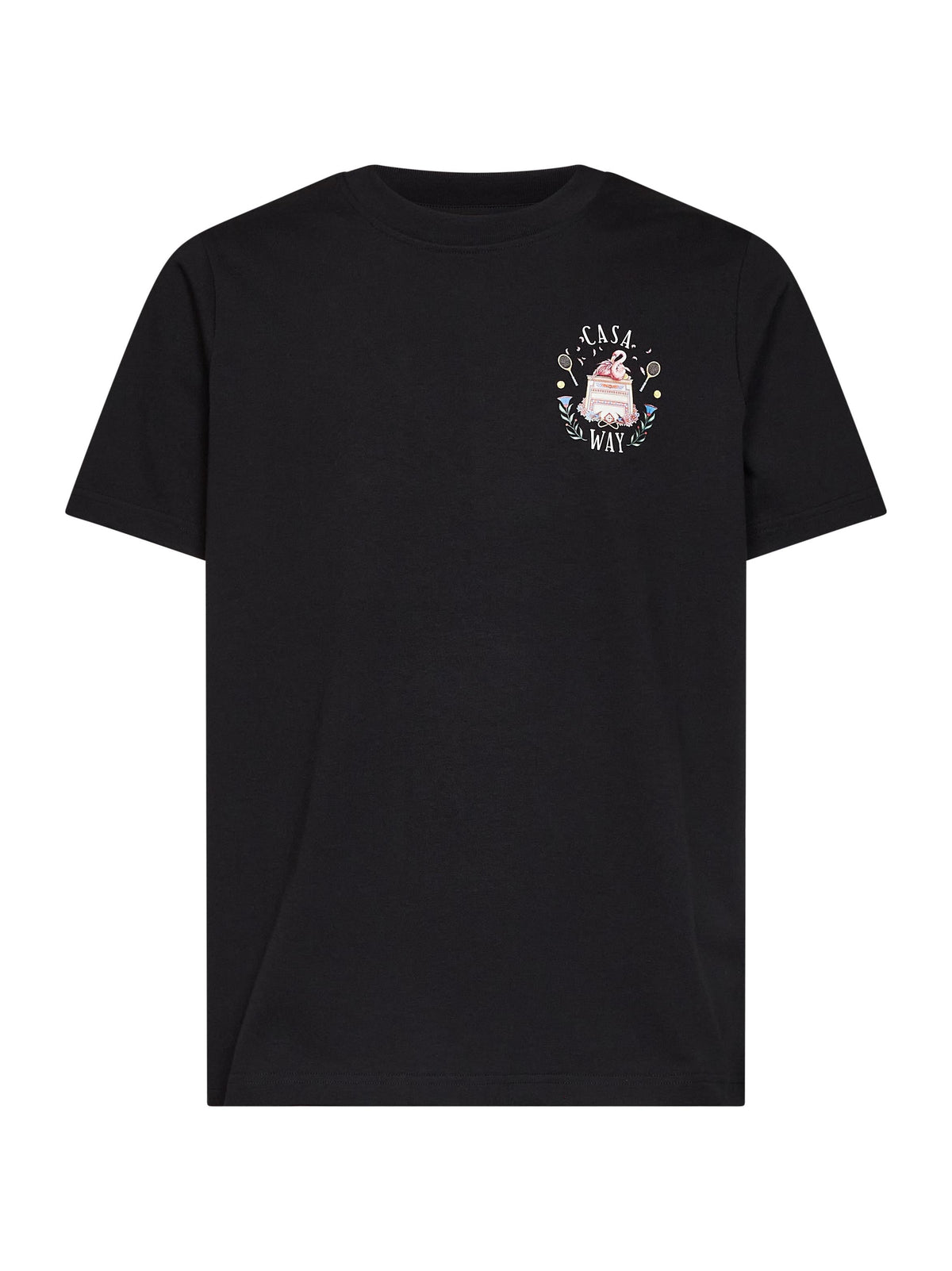 Casablanca Men Black Cotton Jersey Casa Way T-Shirt