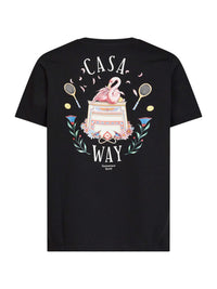 Casablanca Men Black Cotton Jersey Casa Way T-Shirt
