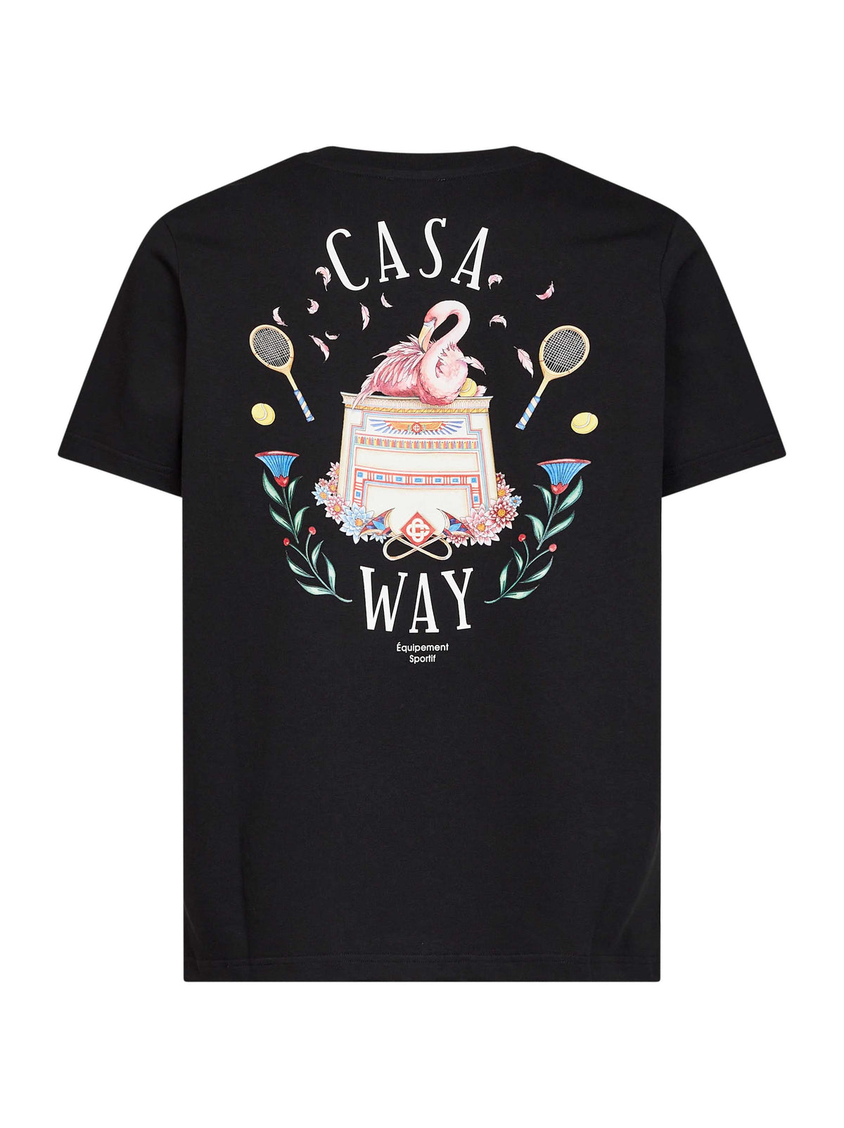 Casablanca Men Black Cotton Jersey Casa Way T-Shirt