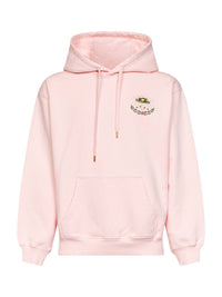 Casablanca Men Pink Cotton Laduree X Casablanca Embroidered Hoodie