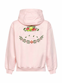 Casablanca Men Pink Cotton Laduree X Casablanca Embroidered Hoodie