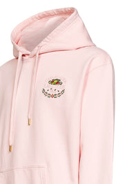 Casablanca Men Pink Cotton Laduree X Casablanca Embroidered Hoodie