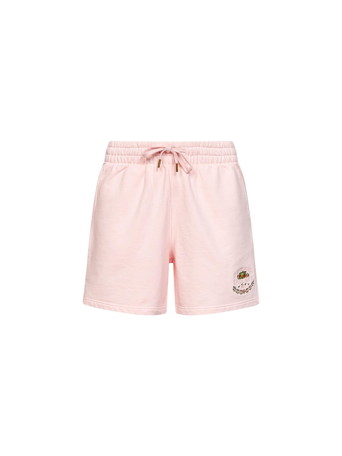 Casablanca Men Pink Cotton Laduree X Casablanca Embroidered Shorts