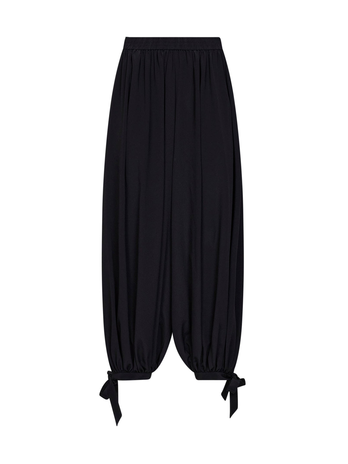 Chloé Women Black Silk Crêpe De Chine Fluid Harem Trousers