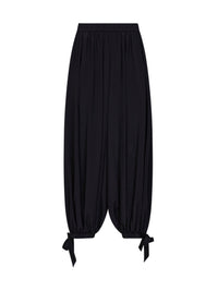 Chloé Women Black Silk Crêpe De Chine Fluid Harem Trousers