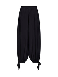 Chloé Women Black Silk Crêpe De Chine Fluid Harem Trousers