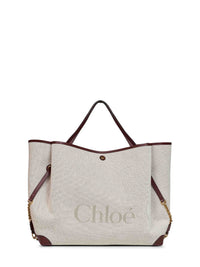 Chloé Women Crafty Brown Large Chloé Clover Shoulder Bag