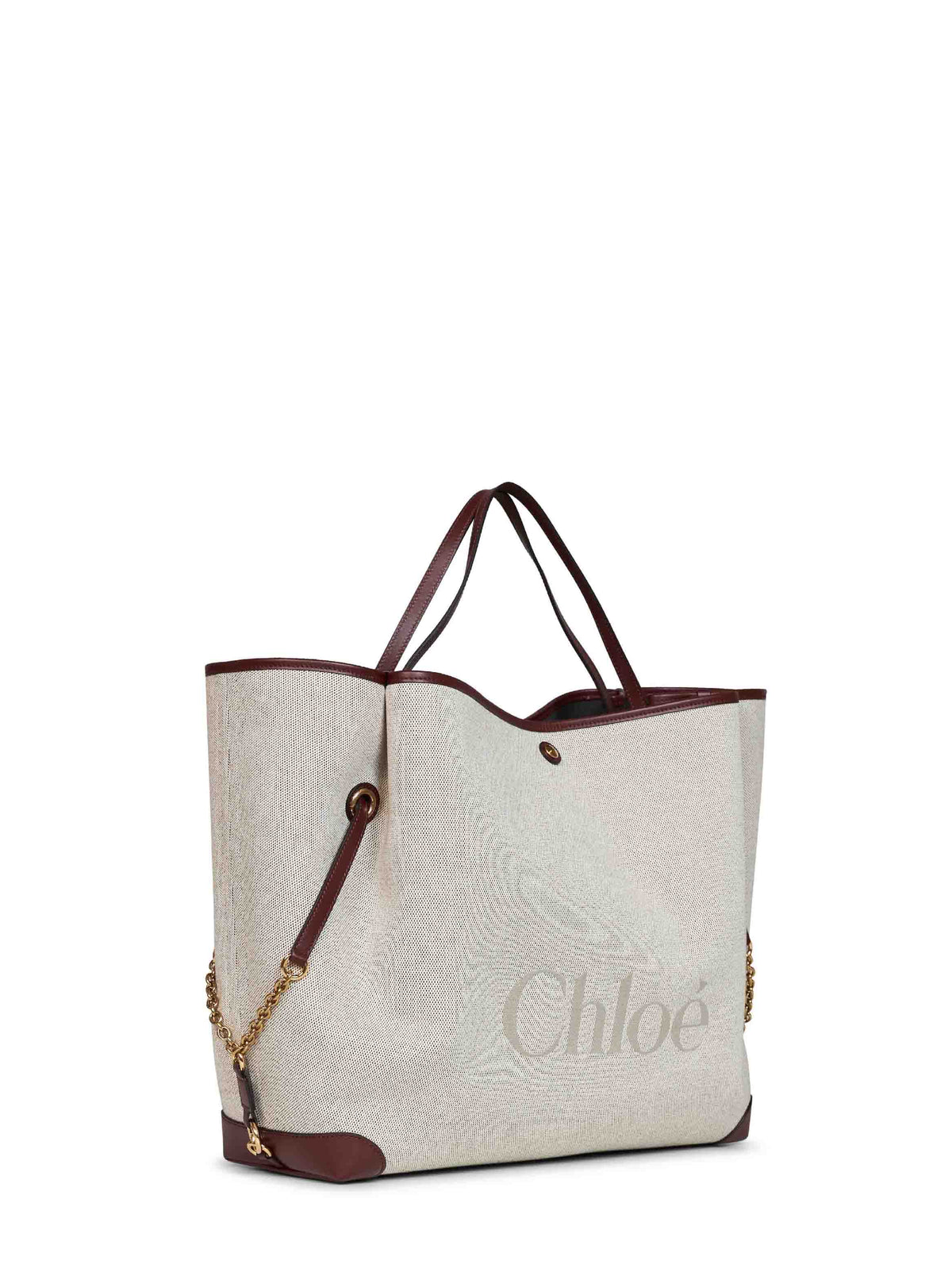 Chloé Women Crafty Brown Large Chloé Clover Shoulder Bag