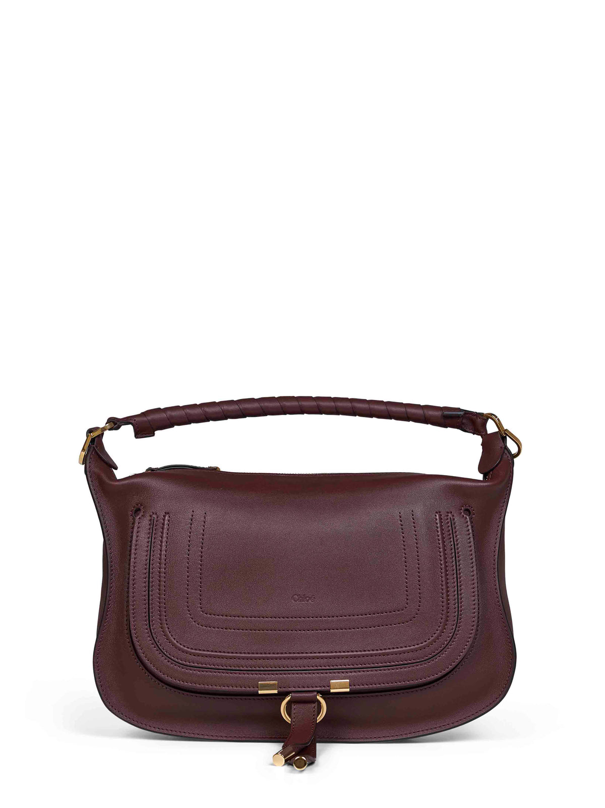 Chloé Women Dark Velvet Marcie Small Shoulder Bag
