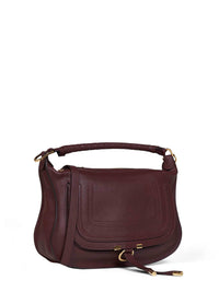 Chloé Women Dark Velvet Marcie Small Shoulder Bag