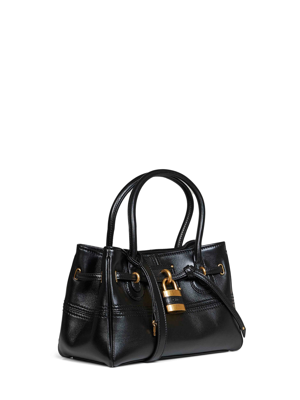 Chloé Women Black Small Paddington Sling Top-Handle Bag