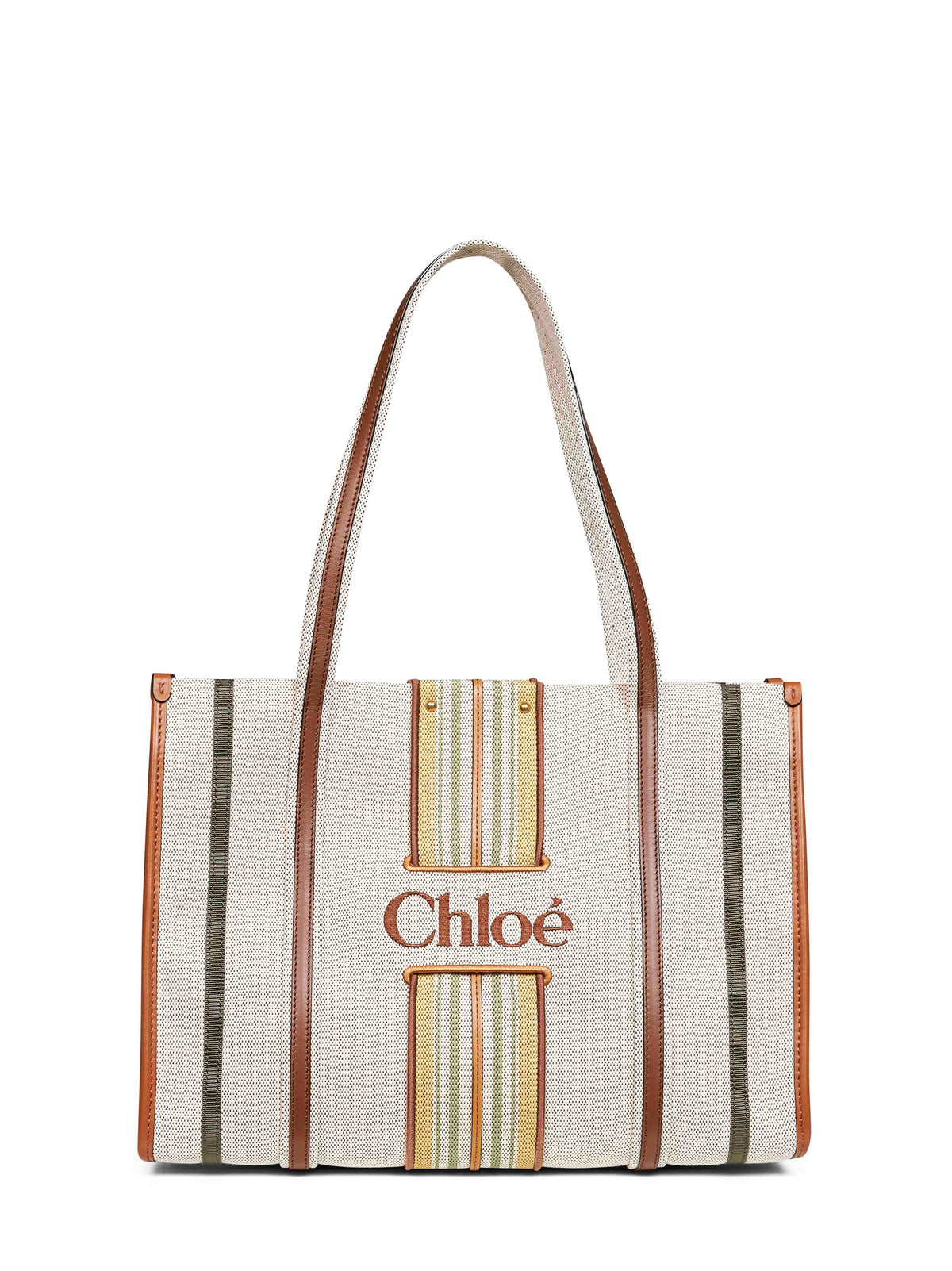 Chloé Women Pure Brown Woody Loop Tote Bag