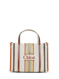Chloé Women Pure Brown Woody Loop Small Tote Bag