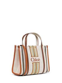 Chloé Women Pure Brown Woody Loop Small Tote Bag